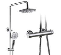 Faucets Thermostatic Bathroom Mixer Faucet Bath Faucet Wall Mounted Rainfall Mixer Tap Set,A