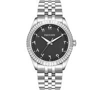 Faucon Classic Arabic F10044 - Man - 40 mm - Analogue - Quartz - Sapphire-Coated Mineral Glass Black 22 mm