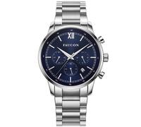 Faucon Roman F10019 - Man - 43 mm - Analogue - Quartz - Sapphire-Coated Mineral Glass Blue 22 mm