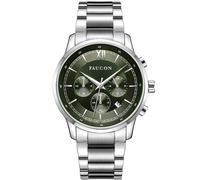 Faucon Roman F10020 - Man - 43 mm - Analogue - Quartz - Sapphire-Coated Mineral Glass Green 22 mm