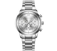 Faucon Roman F10023 - Man - 43 mm - Analogue - Quartz - Sapphire-Coated Mineral Glass Silver 22 mm