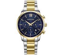 Faucon Roman F10025 - Man - 43 mm - Analogue - Quartz - Sapphire-Coated Mineral Glass Blue 22 mm