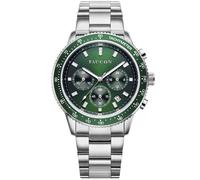 Faucon Speedtimer F10015 - Man - 43 mm - Analogue - Quartz - Sapphire-Coated Mineral Glass Green 22 mm