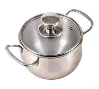 Fauhapyway 1.6L Cooking Pot 304 Steel Triple Layer Base(with lid （1.6L）)