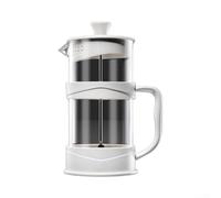 Fauhapyway 1 Litre Coffee Plunger 1000ml Fine Mesh Filter(350ml) | Heat-proof glass body, clear view brewing, stainless steel filter, 1 litre volume, for durable build