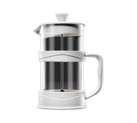 Fauhapyway 1 Litre Coffee Plunger 1000ml Fine Mesh Filter(800ml) | Heat-proof glass body, clear view brewing, stainless steel filter, 1 litre volume, for durable build