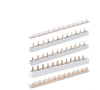 Fauhapyway 12 Copper Busbar Electrical Power Comb Bus Bar Splitter Terminal Block Modules 63A 230V Distribution Box Connection Material(B)