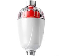 Fauhapyway 13.5x7cm Water Heater Filter with Anti-Leak Protection & Stainless Steel Mesh for Showers and Washing Machines(Red)