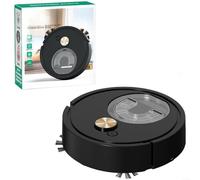 Fauhapyway 1500Pa Robot Vacuum Cleaner with LDS Mapping, 6cm Slim Auto Sweeper for Home Floors(Black)
