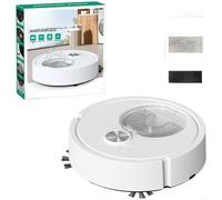 Fauhapyway 1500Pa Robot Vacuum Cleaner with LDS Mapping, 6cm Slim Auto Sweeper for Home Floors(White)