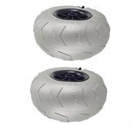 Fauhapyway 205x115x20mm Beach Balloon Wheels, 2-Pack PVC Sand Tires for Kayak Camping Carts