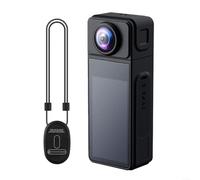 Fauhapyway 2K Wearable Body Cam,270° Rotating Lens, LED Screen & Magnetic Mount for Cycling Work Travel(Black)