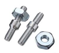Fauhapyway 2pcs Bar Studs and Nuts,for Chainsaw, MS260 024 026 028 031 032, Hard Steel,Guide Bar Bolts