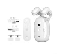 Fauhapyway 3-in-1 Electric Curtain Motor Remote Control Automatic Curtain Opener for Roman Rod TU-Rails I-Shaped Rails Smart Home(1pc)