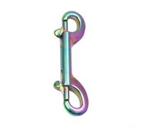 Fauhapyway 316 Stainless Steel Double-End Diving Hook Snap Scuba Buckle,For BCD Weight Belt Secure Spring Loaded Closure Marine Hardware,100mm(90mm)