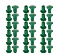 Fauhapyway 36 Pack Plant Stake Protectors Green Rubber Covers For Garden Canes Flexible Corrosion-Resistant Safety Prevent Water Damage PVC