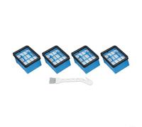 Fauhapyway 4076 Filters Vacuum Roller Brush Filter Set For Bissell For CrossWave For OmniForce 4006N 4000N 4017N Scrubber
