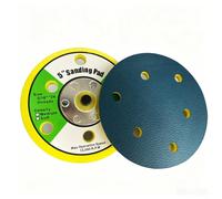 Fauhapyway 5 Inch Pneumatic Polishing Disc 6 Hole PU Leather | Secure 6 hole attachment, stable rotation, reduces vibration, fits air tools, for durable build