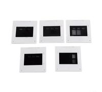 Fauhapyway 5pcs Diffraction Grating Set 50x50mm Single,Triple Slit Circular Aperture Grid for Physics Optics Lab Experiment
