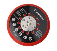 Fauhapyway 6 Inch Medium Sanding Backing Pad With Multi-Hole Design For Bosch Sander Dust-Free Hook Grinding Plate 150Mm RSM6045