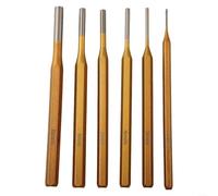 Fauhapyway 6 Pcs Alloy Steel Chisel Set, Cylinder Punch Woodworking Metal Stone Concrete Drill Tool with Multiple Sizes