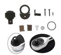 Fauhapyway 72 Teeth Ratchet Socket Wrench Repair Kit with 1/4 3/8 1/2 Inch Drive Metal Chrome Plated Parts for Auto Mechanic 11PCS(S)