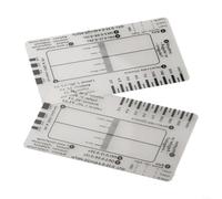 Fauhapyway 7Step for ecg Ruler Transparent Caliper Rhythm PR QRS ST Card Scale(2pc-A)