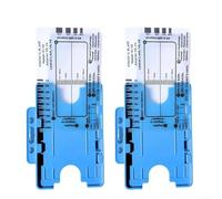 Fauhapyway 7Step for ecg Ruler Transparent Caliper Rhythm PR QRS ST Card Scale(2pc-B)