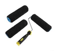 Fauhapyway 9-Inch Drywall Roller Set Frame, 3Texture Brushes for Walls Ceilings, Galvanized Steel Handle for Paint Compound Application