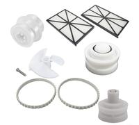 Fauhapyway 9-Piece Pulley & Belt Assembly for TigerShark RC9990GR, Restores Traction & Quiet Operation