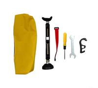 Fauhapyway Adjustable Motorcycle Wheel Lift Stand 45# Steel Portable Folding Rear Front Off-Road Dirt Bike Maintenance Kit