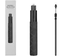 Fauhapyway Aluminum Alloy Selfie for Insta360 and for DJI Action Cameras, 120cm Extendable Pole with Anti-Loss Rope for Travel Vlogging(70CM)