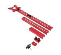 Fauhapyway Aluminum Router Circle Cutting Jig Woodworking Cabinet Hardware Milling Groove Bracket Tool for Easy Circle Cutting and Assembly(B)