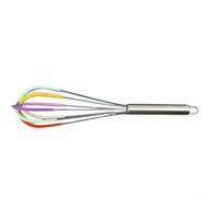 Fauhapyway Balloon Whisk 30cm Ergonomic Handle for Baking(B) | Stainless steel wires, non-slip silicone handle, 30cm length, dishwasher safe, for ideal for whipping