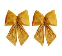 Fauhapyway Christmas Tree Bow Ornaments 42cm for Home Wreath Garland | Sturdy cloth construction, reusable for years, festive elegance, fits large trees, home accent