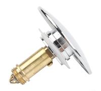 Fauhapyway Chrome Pop-Up Basin Waste Kit with Slotted, Solid Brass Bathroom Sink Drain Stopper Push Button Click Clack for Most Sinks Tubs