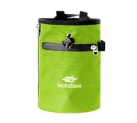 Fauhapyway Climbing Chalk Bag 13x19cm, Anti-Leak Drawstring with Phone Pocket for Rock Climbing & Weightlifting(Green)