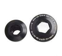 Fauhapyway Crank Arm Screws Bike Bolt M15/26 Self-Extracting For SRAM For GXP For for X7 X9 X0 For XX1 Bicycle Component Aluminum Alloy Black Crankset Accessory(Bolt+Nut)