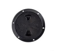 Fauhapyway Deck Hatch Cover,Marine Boat Deck Inspection Port Cover Round Access Hatch With Rubber Seal Ring Snap-in Waterproof 4/6 Inch (4inch-black)