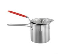 Fauhapyway Deep Fryer Set Multipurpose Frying Pot Handles Stainless Steel Small Basket Kitchen Cooking Tool For Chips Vegetables Meat