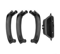 Fauhapyway Door Panel Handle Cover, Pull Bowl Trim Set For BMW X3 X4 F25 F26 RHD ABS PC Material(Black)