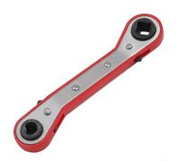 Fauhapyway Double Ended Square Ratchet Wrench for HVAC Port Valve Adjustments (B)