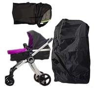 Fauhapyway Double Pushchair Travel Bag Extra Large - Waterproof Gate Check Sack for Baby Buggies and Car Seats 120x55x31cm