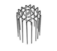 Fauhapyway Drain Outdoor Roof Stainless Steel Round Floor Cover Large Displacement Balcony Drainage Pipe Cap Exhaust (63mm)