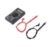 Fauhapyway DT832 Digital Multimeter, 5-Function Electrical Tester for AC/DC Voltage, Resistance, Diode & Transistor, Portable Meter with Test Leads for Electricians & Students, Black