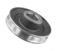 Fauhapyway Efficient 100mm AType Aluminum Single Groove Motor Pulley for Air Compressors, Designed for Optimal Performance(97 * 24)