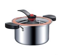 Fauhapyway Electric Pressure Cooker Professional 3.5L Stainless Steel Multi-Function Slow Cooking Pot With Non-Stick Interior For Home Kitchen(Silvery)