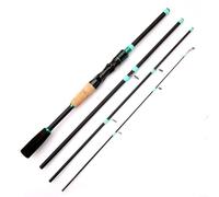 Fauhapyway Fishing Rod Portable Fiberglass Baitcasting Pole M Power 4-5 Sections Telescopic Fish For Fresh Water Fishing Rod 1.65m-2.1m (5)
