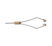 Fauhapyway Fly Tying Bobbin Holder Stainless Steel Brass Thread Dispenser Tool For Fishing Material Making Smooth For Surface Design