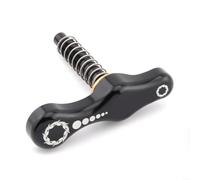 Fauhapyway Folding Bike Handlebar Clamp Rotatable Aluminum Alloy Frame Connector Head Tube C Buckle for Brompton Bicycle Accessories(Black)